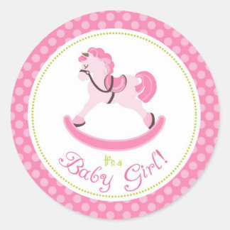 Rocking Horse Meisje Sticker
