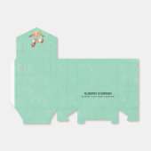  Rocking Horse met Floral Bouquet Bedankdoosjes (Uitgevouwen)