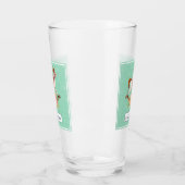  Rocking Horse met Floral Bouquet Glas (Links)