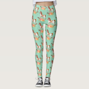  Rocking Horse met Floral Bouquet Leggings