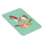 Rocking Horse met Floral Bouquet Magneet (Rechterzijde)