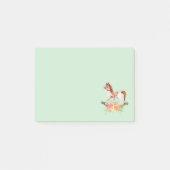 Rocking Horse met Floral Bouquet Post-it® Notes (Voorkant)