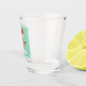  Rocking Horse met Floral Bouquet Shot Glas (Rechts)