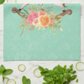  Rocking Horse met Floral Bouquet Theedoek (Gevouwen)