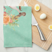  Rocking Horse met Floral Bouquet Theedoek (Quarter Fold)