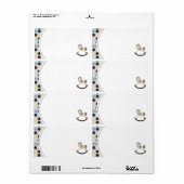 Rocking Horse Naam Tag Etiket (Full Sheet)