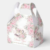  Rocking Horse Pampas Baby Roze Bloemen Bedankdoosjes (Achterkant)