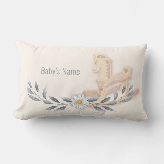 Rocking Horse Persoonlijke lumbar Pillow Kussen (Voorkant)