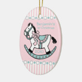 Rocking Horse Persoonlijke versiering Keramisch Ornament (Links)