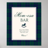  Rocking Horse Plaid Momosa bar Poster (Voorkant)