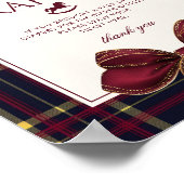 Rocking Horse Polo Plaid Luierverloting Poster (Hoek)