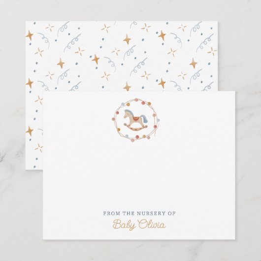 Rocking Horse, Pom-Poms, uit de kinderkamer van Ca Kaart (Voorkant / Achterkant)