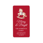 Rocking Horse Return Address Sticker (Voorkant)
