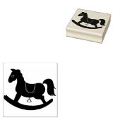 Rocking Horse Rubberstempel (Gestempeld)