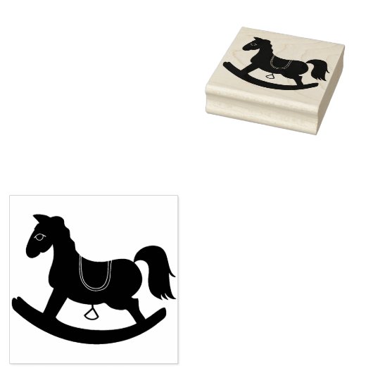 Rocking Horse Rubberstempel (Gestempeld)