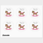 Rocking Horse Sticker in Roze (Vel)