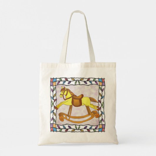 Rocking Horse Tote Bag (Achterkant)