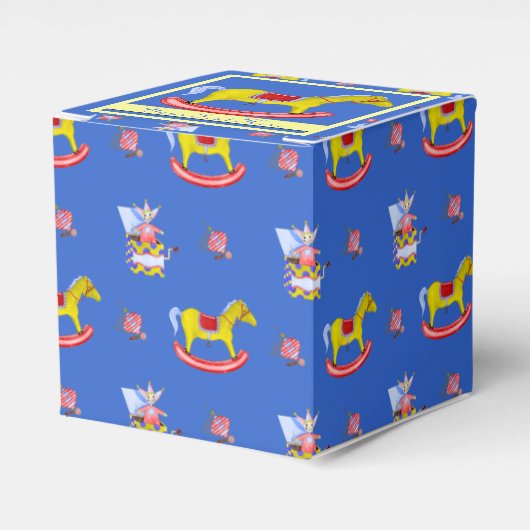 Rocking Horse - Traditioneel speelgoed (primaire k Bedankdoosjes (Voorkant Zijde)