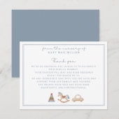 Rocking Horse, van de kwekerij van, bedankt kaart (Voorkant / Achterkant)