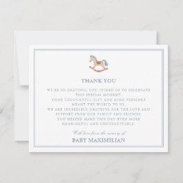 Rocking Horse, van de kwekerij van, bedankt kaart