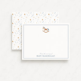 Rocking Horse, van de kwekerij van, bedankt kaart