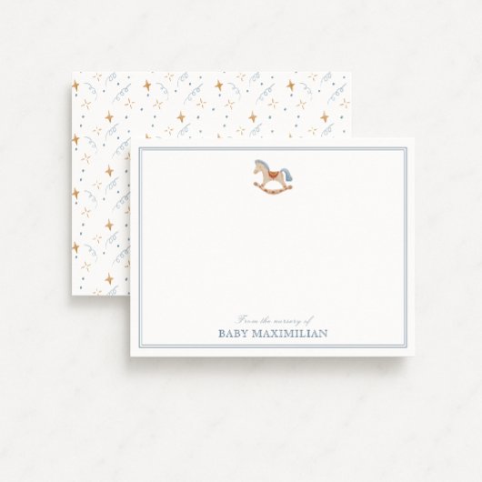 Rocking Horse, van de kwekerij van, bedankt kaart