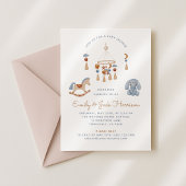 Rocking Horse, wieg mobiel, baby shower Kaart