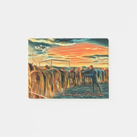 Rocking Lazy A Photography "Cody and the Cavvy" Post-it® Notes (Voorkant)