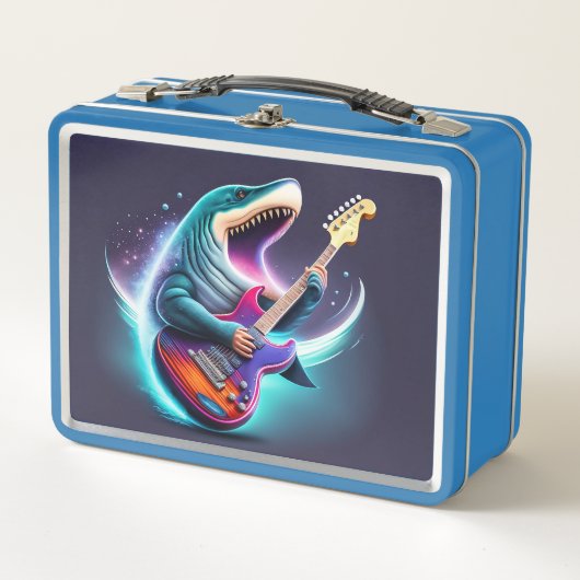 Rocking Megalodon Metal Lunchbox (Voorkant)