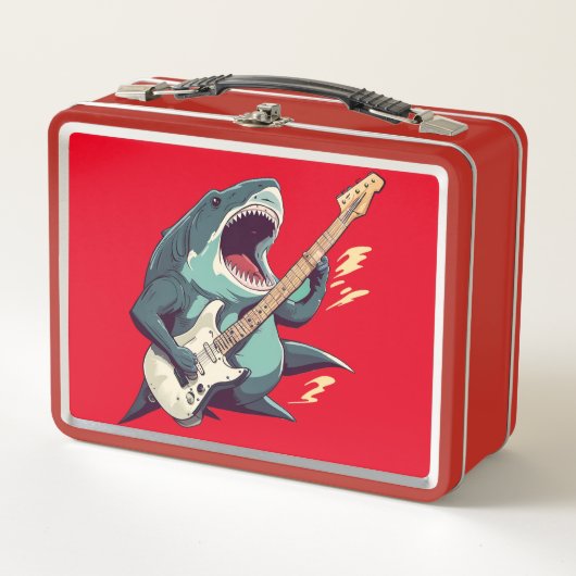 Rocking Megalodon Metal Lunchbox (Voorkant)