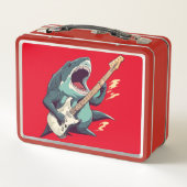 Rocking Megalodon Metal Lunchbox (Achterkant)