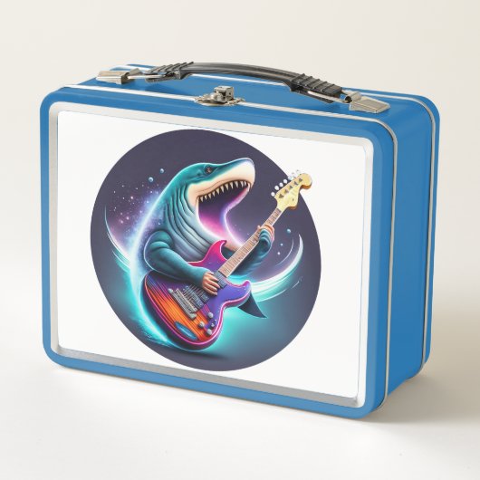 Rocking Megalodon Metal Lunchbox (Voorkant)