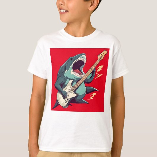 Rocking Megalodon Unisex Kind T-shirt (Voorkant)