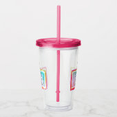 "Rocking My Messy Bun" Acryl Drinkbeker (Rechts)