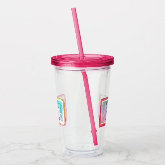 "Rocking My Messy Bun" Acryl Drinkbeker (Links)