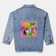 Rocking Out Vrouwen Denim Jean Jacket