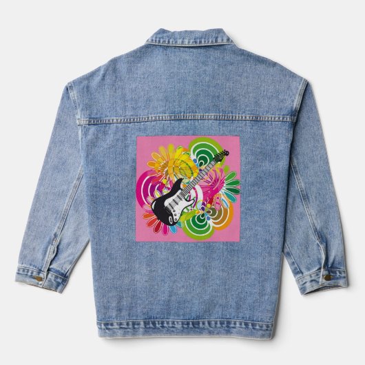 Rocking Out Vrouwen Denim Jean Jacket (Achterkant)