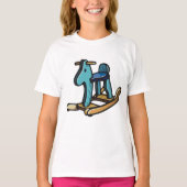 Rocking Paard Meisjes T-shirt (Voorkant)