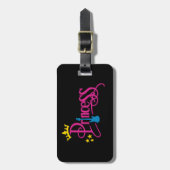 Rocking Princess Bagagelabel (Voorkant verticaal)