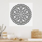 Rocking R Rodeo Mandala 1 Poster (Keuken)