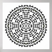 Rocking R Rodeo Mandala 1 Poster (Voorkant)