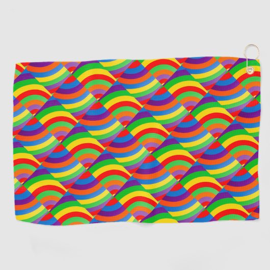 ROCKING RAINBOW SOCK SMALL PATTERNS GOLFHANDDOEK (Horizontaal)