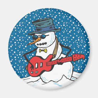 Rocking Snowman Magneet
