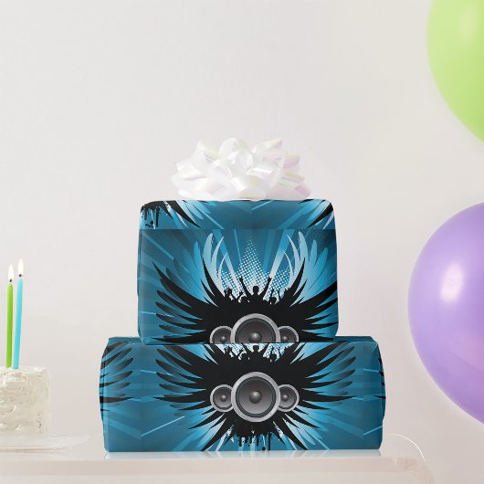 Rocking Speakers Wrapping Paper Cadeaupapier