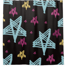 Rocking Stars Roze Blauw Zwart 