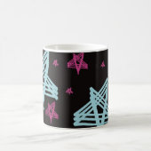 Rocking Stars Roze Blauw Zwart  Koffiemok (Center)