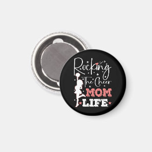Rocking The Cheer Mom Life Funny Cheerleader Funny Magneet