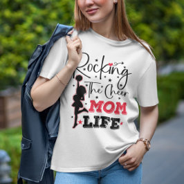 Rocking the Cheer Mom Life Grappig Cheerleading Co T-shirt