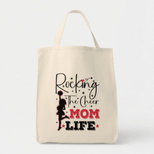 Rocking the Cheer Mom Life Grappig Cheerleading Co Tote Bag