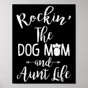 Rocking the Dog Mum en Tante Life Moederdag Gif Poster